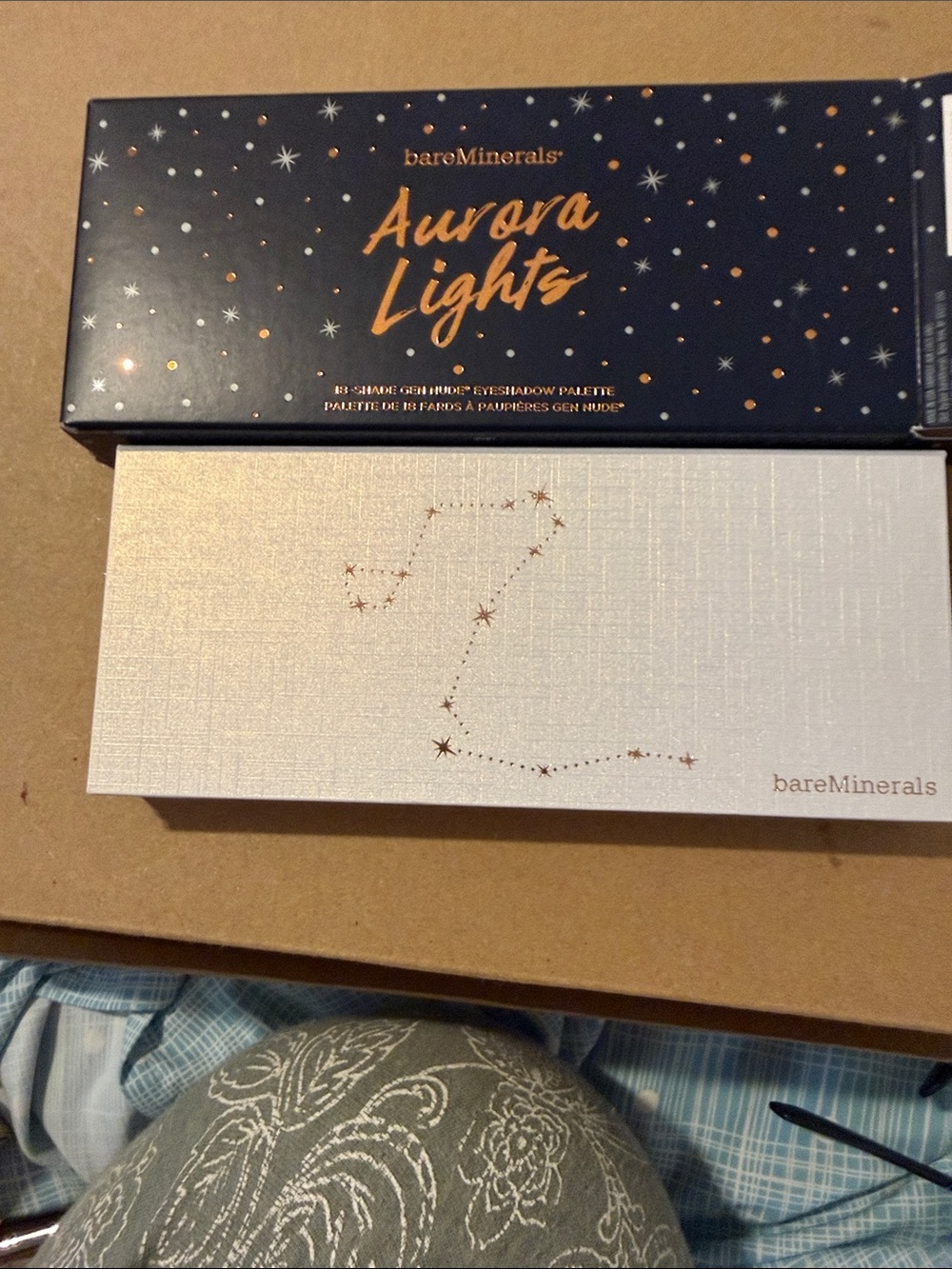 bareMinerals Aurora Lights Eyeshadow Palette - Navy & White with Gold Accents